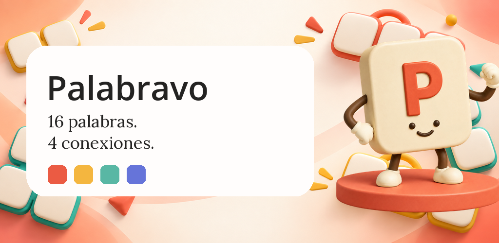 Palabravo · 16 palabras, 4 conexiones